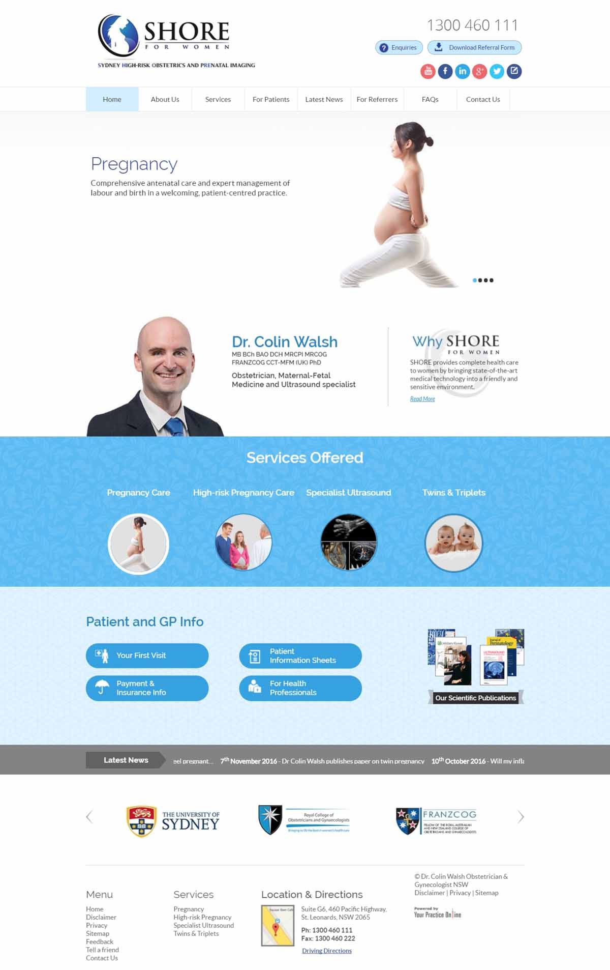 Sydney 产科医生Website