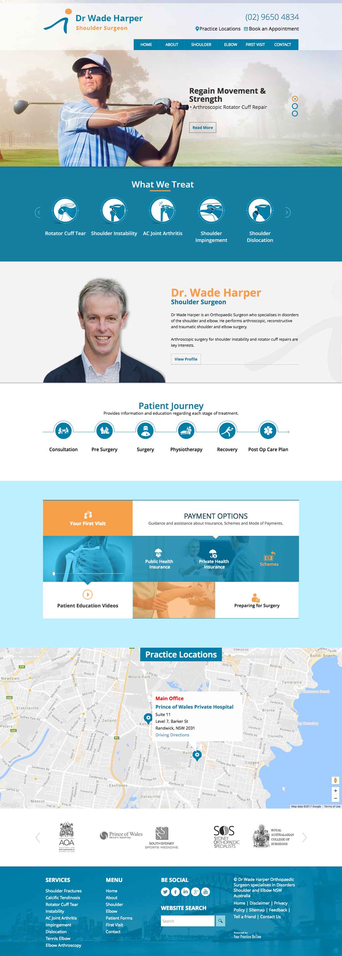 Website for 骨科Shoulder Surgeon