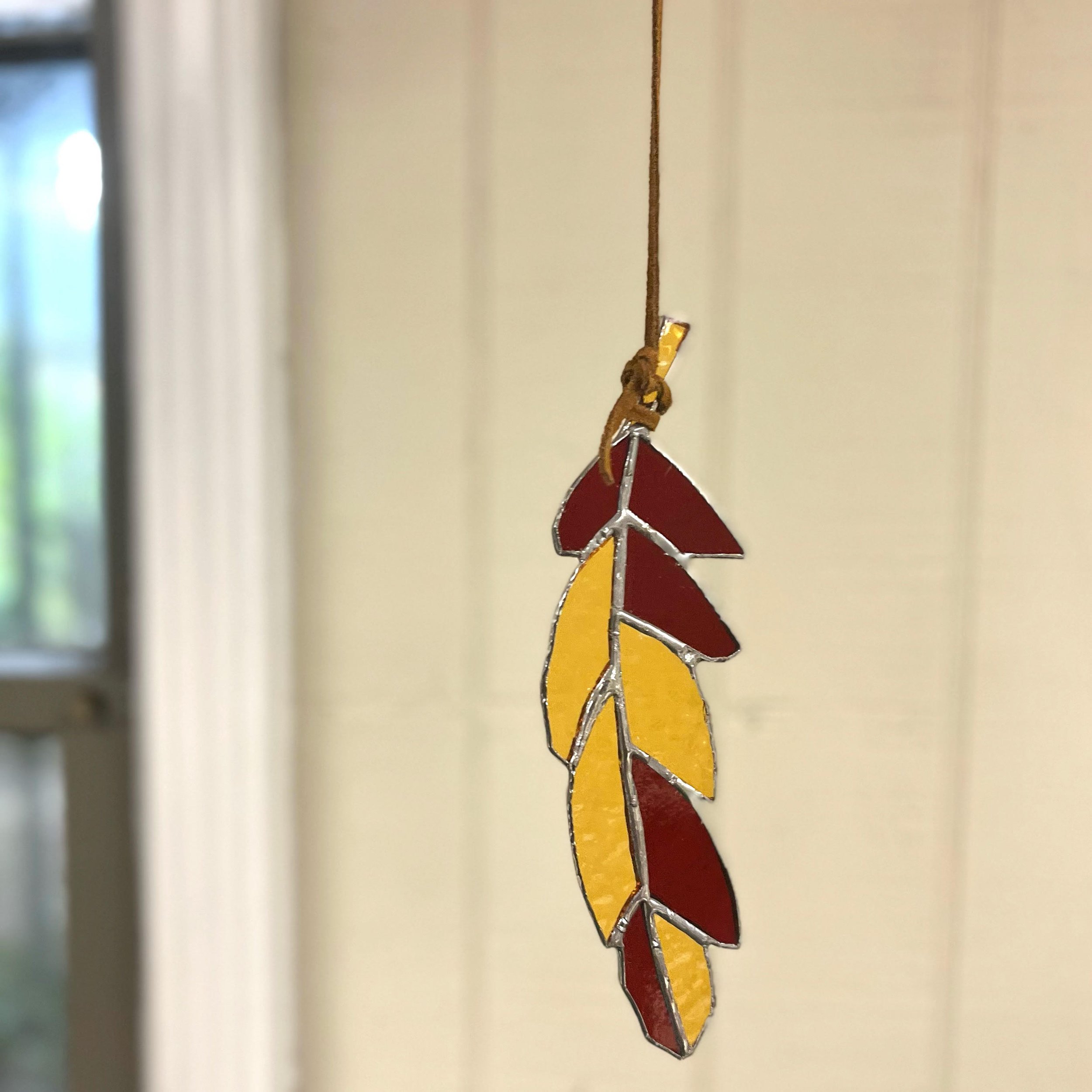 Quick little feather I made with copper patina! : r/StainedGlass