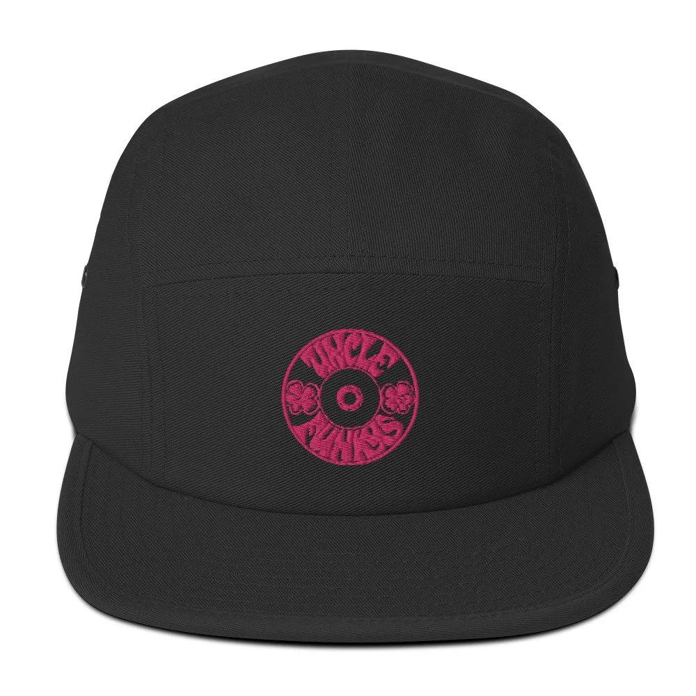 Uncle Funkys Five Panel Cap with Pink Logo — NYC Skateshop