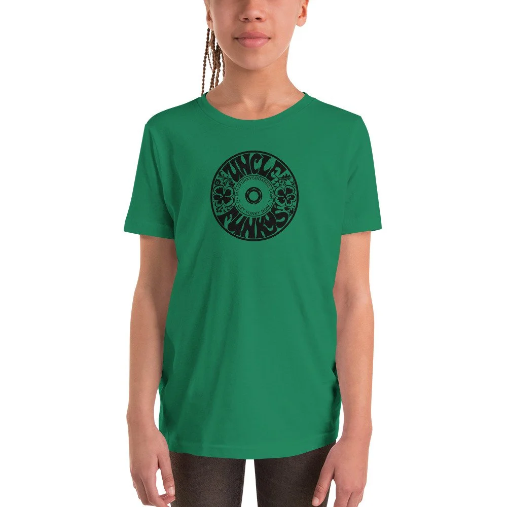 Kids Uncle Funkys Classic Tee with Black Logo — NYC Skateshop