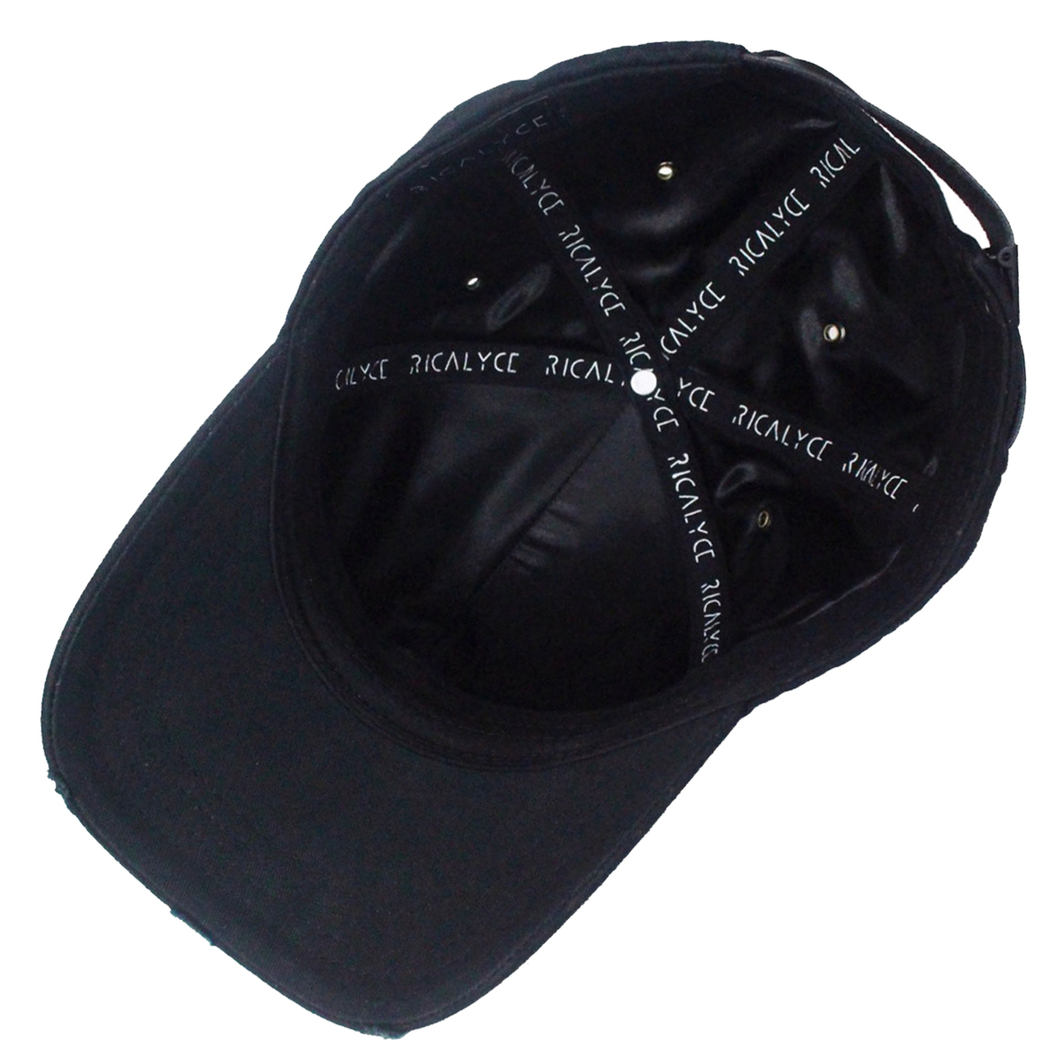 black distressed baseball cap