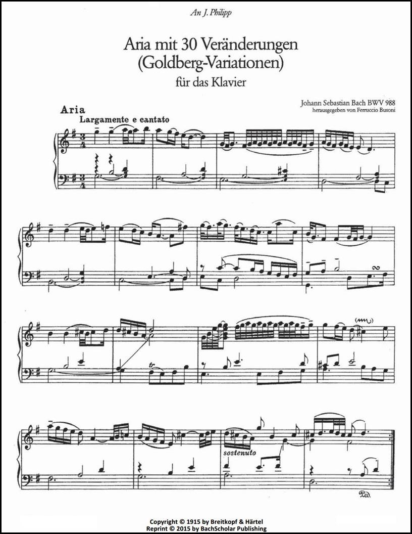 Goldberg Variations BWV 988 Bach
