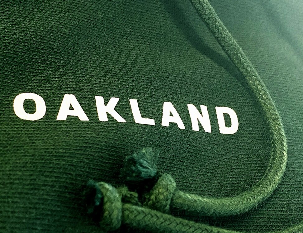 Champion® Reverse Weave THE BAY, OAKLAND option hoodie — SKY