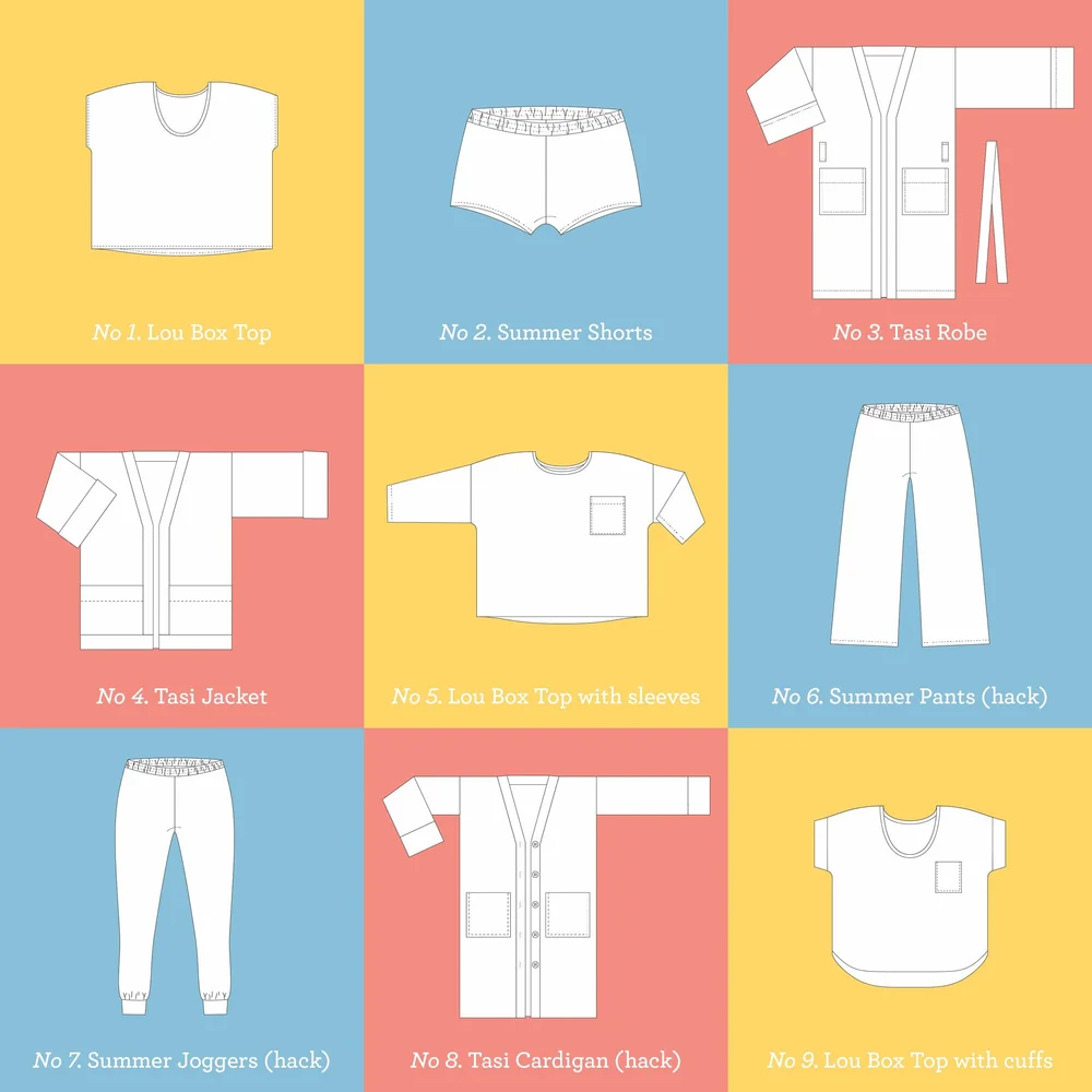 Work-From-Home Capsule Wardrobe PDF Pattern Bundle