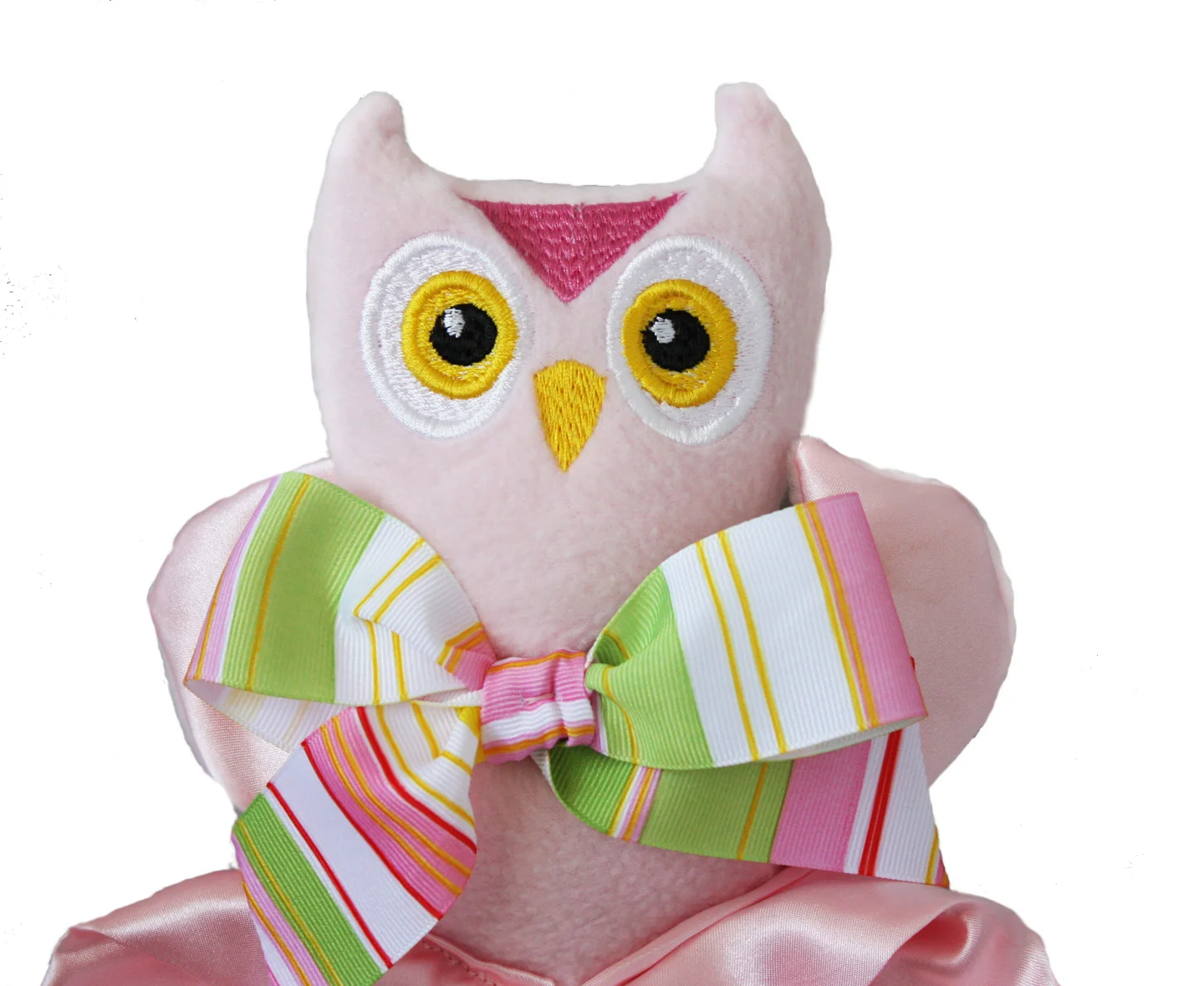 pink owl security blanket