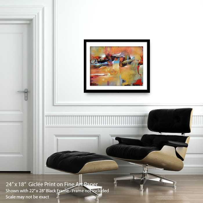 Thermal Balance 2 Abstract Figure Fine Art Print Limited
