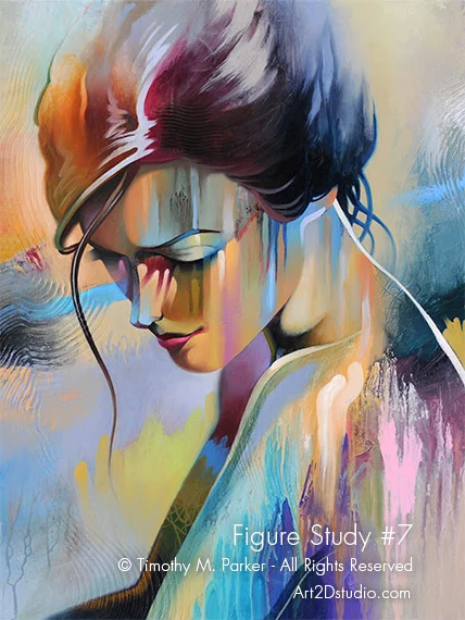 Figure Study 7 Abstract Nude Fine Art Print Limited Edition
