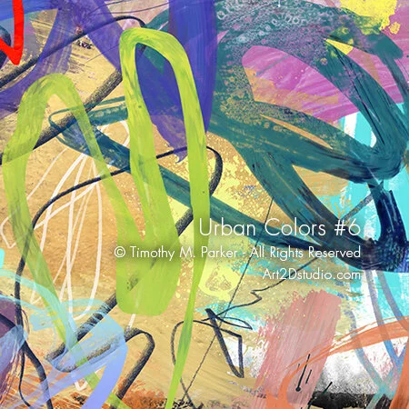 Urban Colors 6 Abstract Fine Art Print Free Shipping Art2d