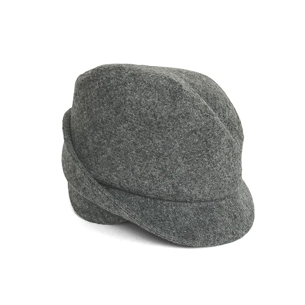 grey tweed hat