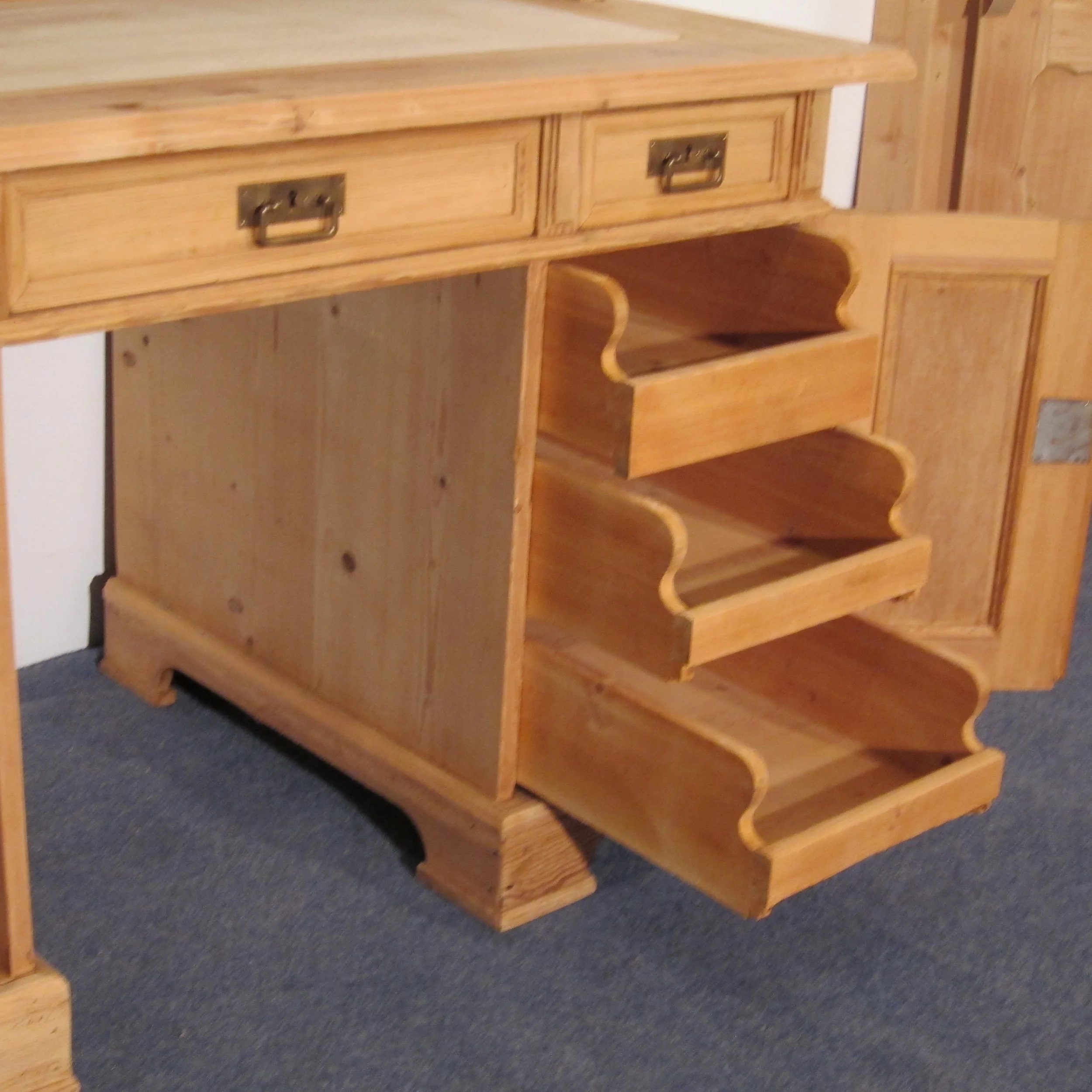 Large Antique Pine Office Desk F6801d Pinefinders Old Pine