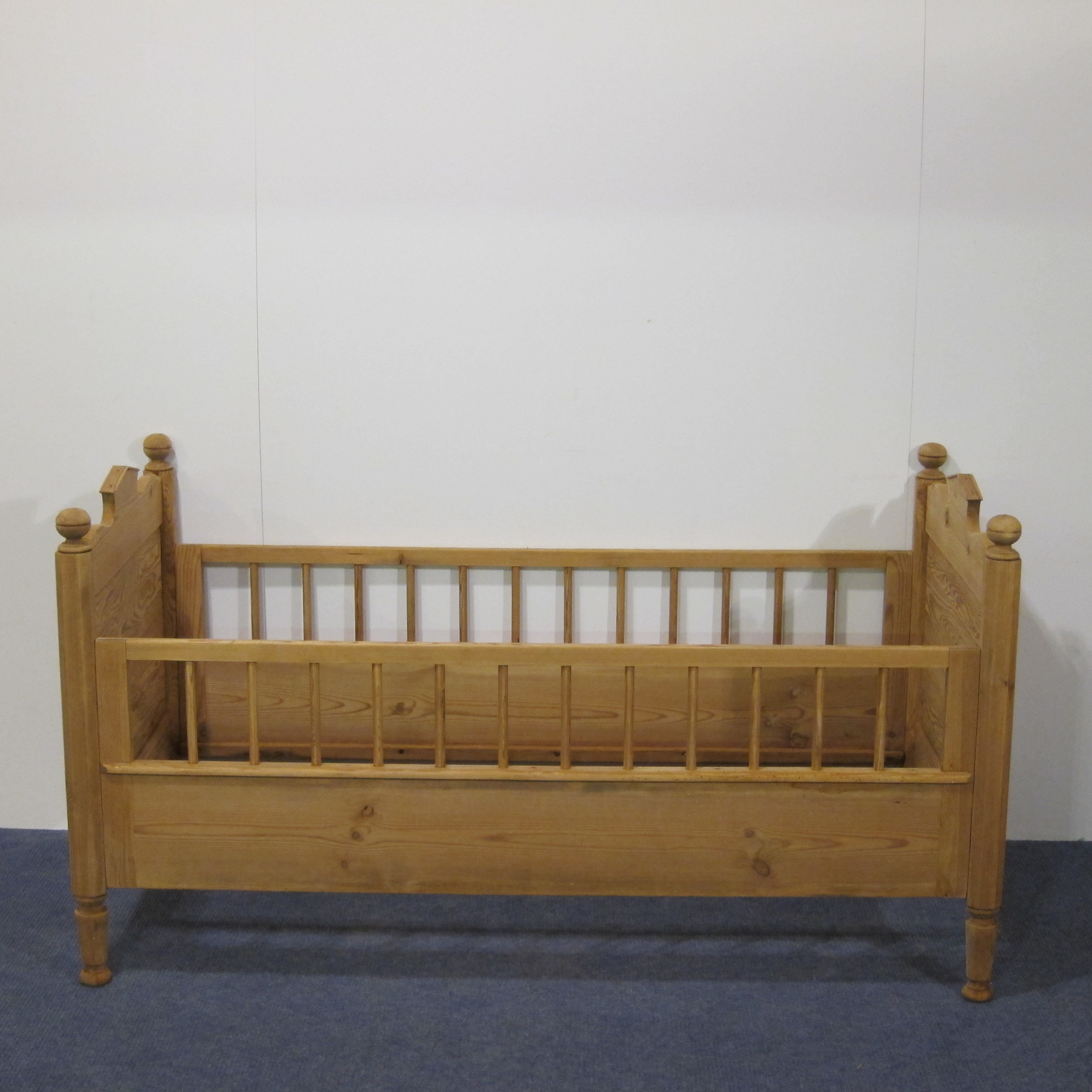 antique pine cot bed