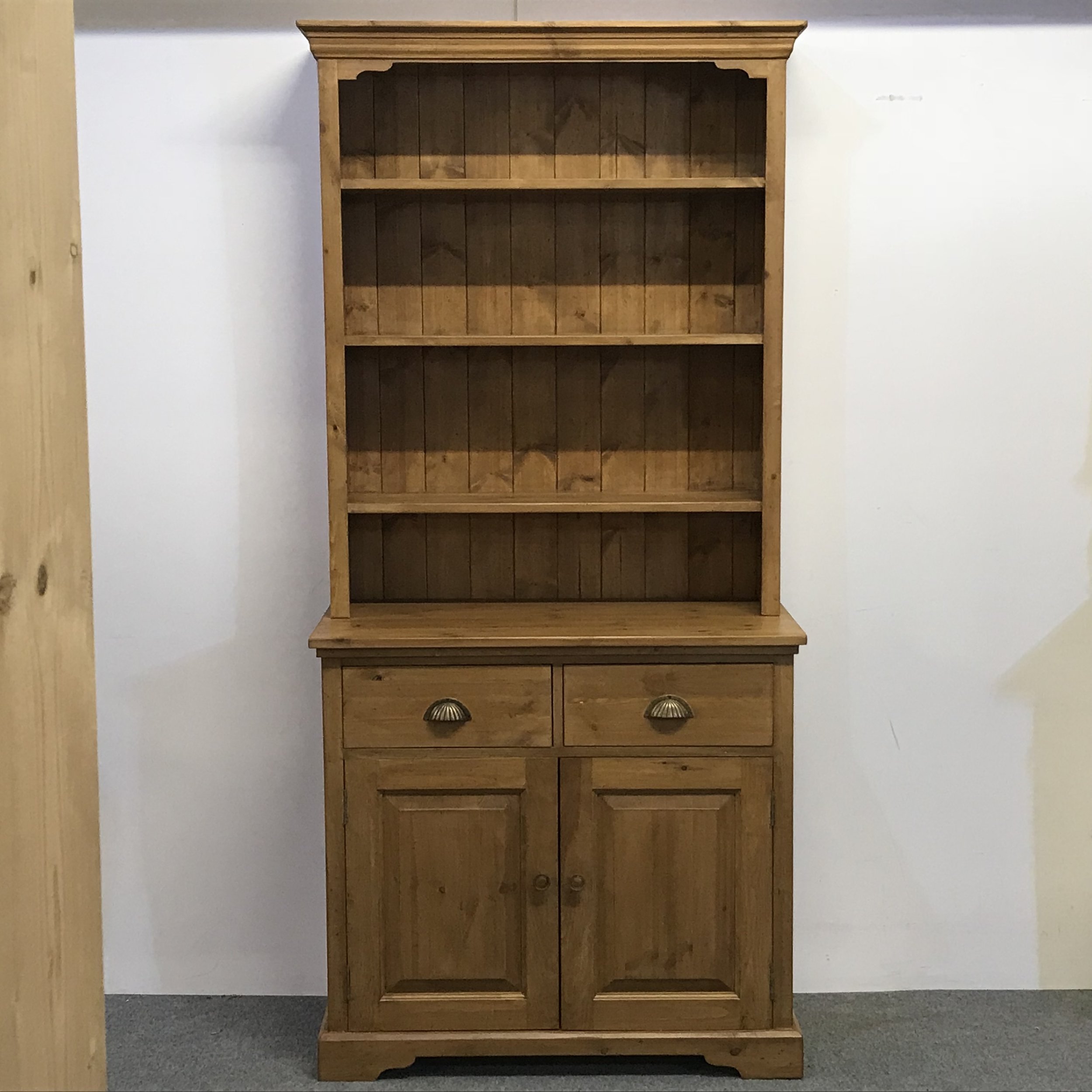 Narrow Welsh Dresser Handmade From New Pine A3900d Pinefinders Old Furniture Warehouse Antique Narrow Welsh Dresser Handmade From New