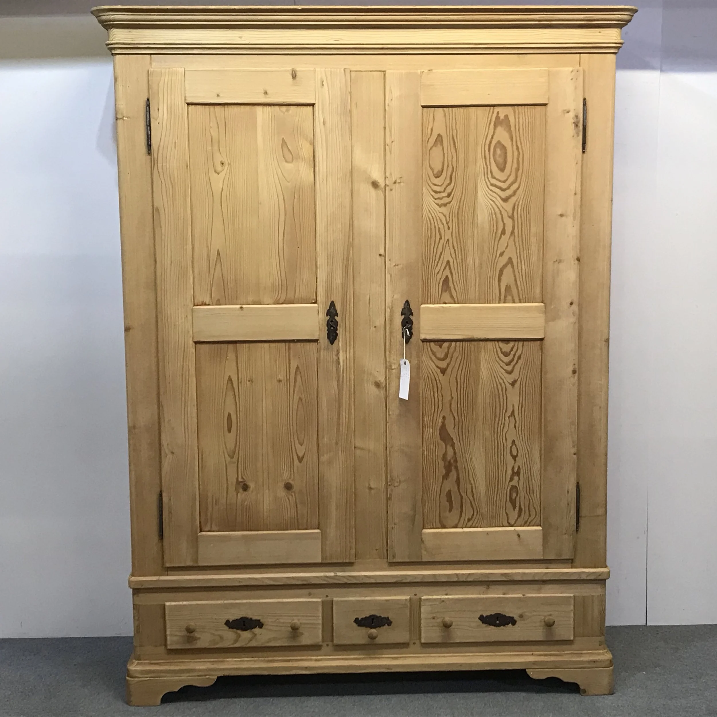Large French Antique Pine Wardrobe Dismantles B0700f
