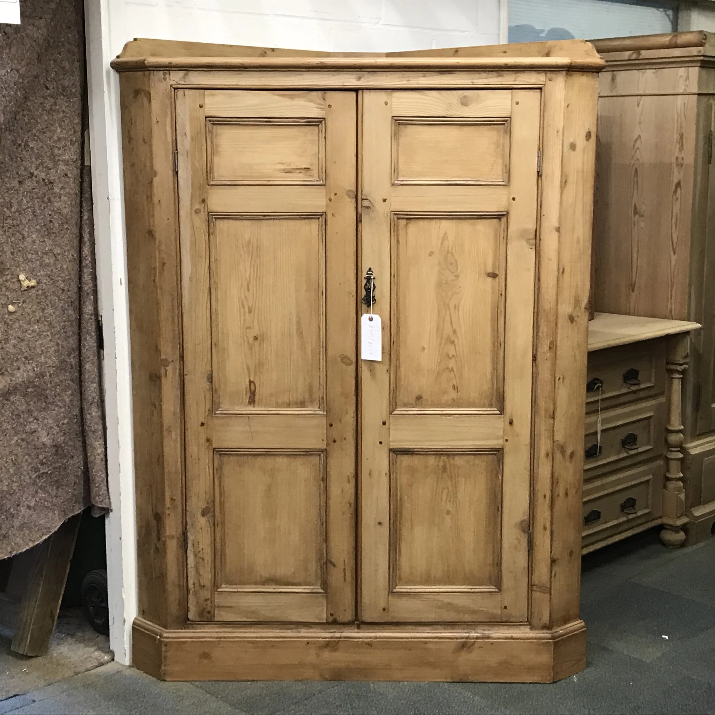 Large Handmade Reclaimed Pine Corner Cupboard C0305c