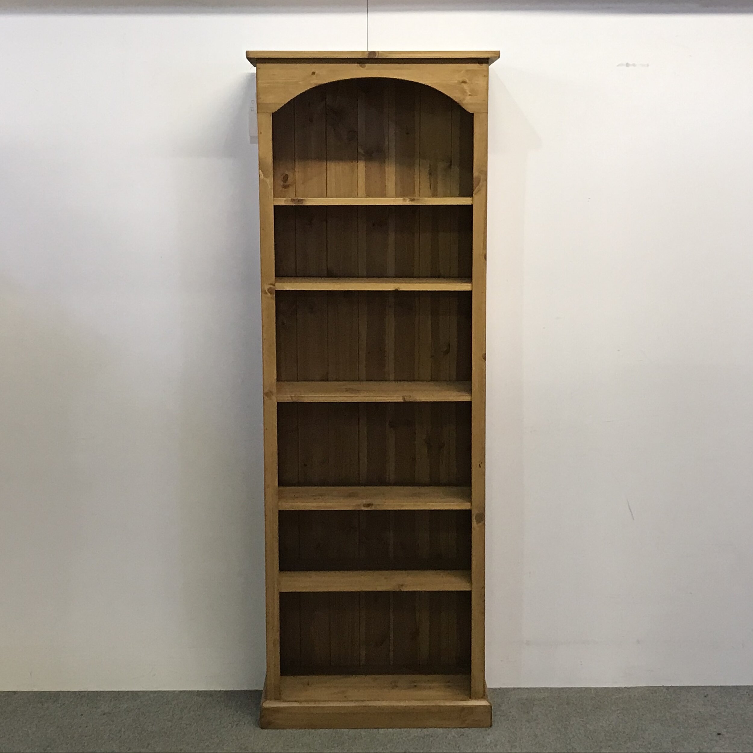 Tall Slim Pine Bookcase With Adjustable Shelves D9652b