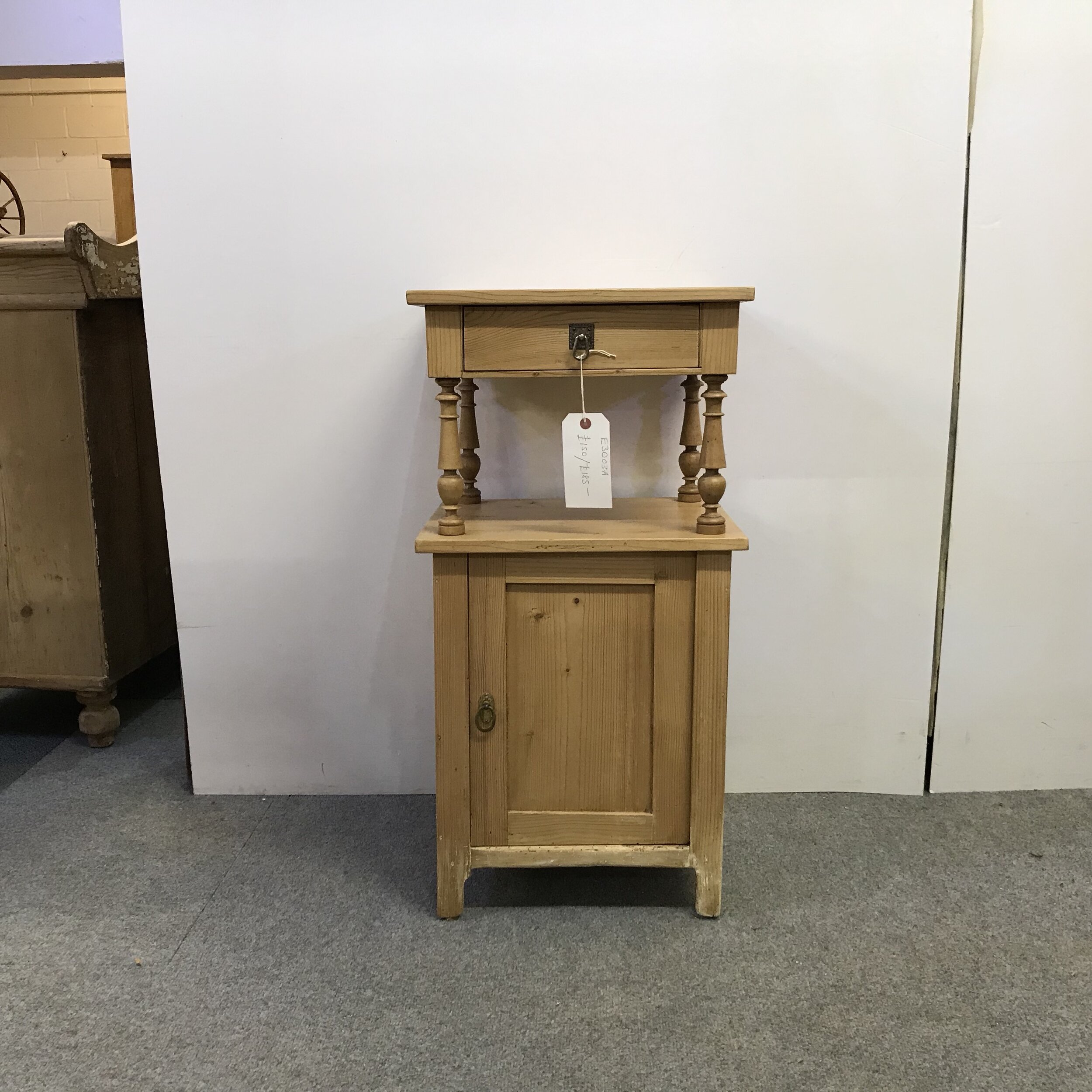 Antique Pine Bedside Cabinet E3003a Pinefinders Old Pine