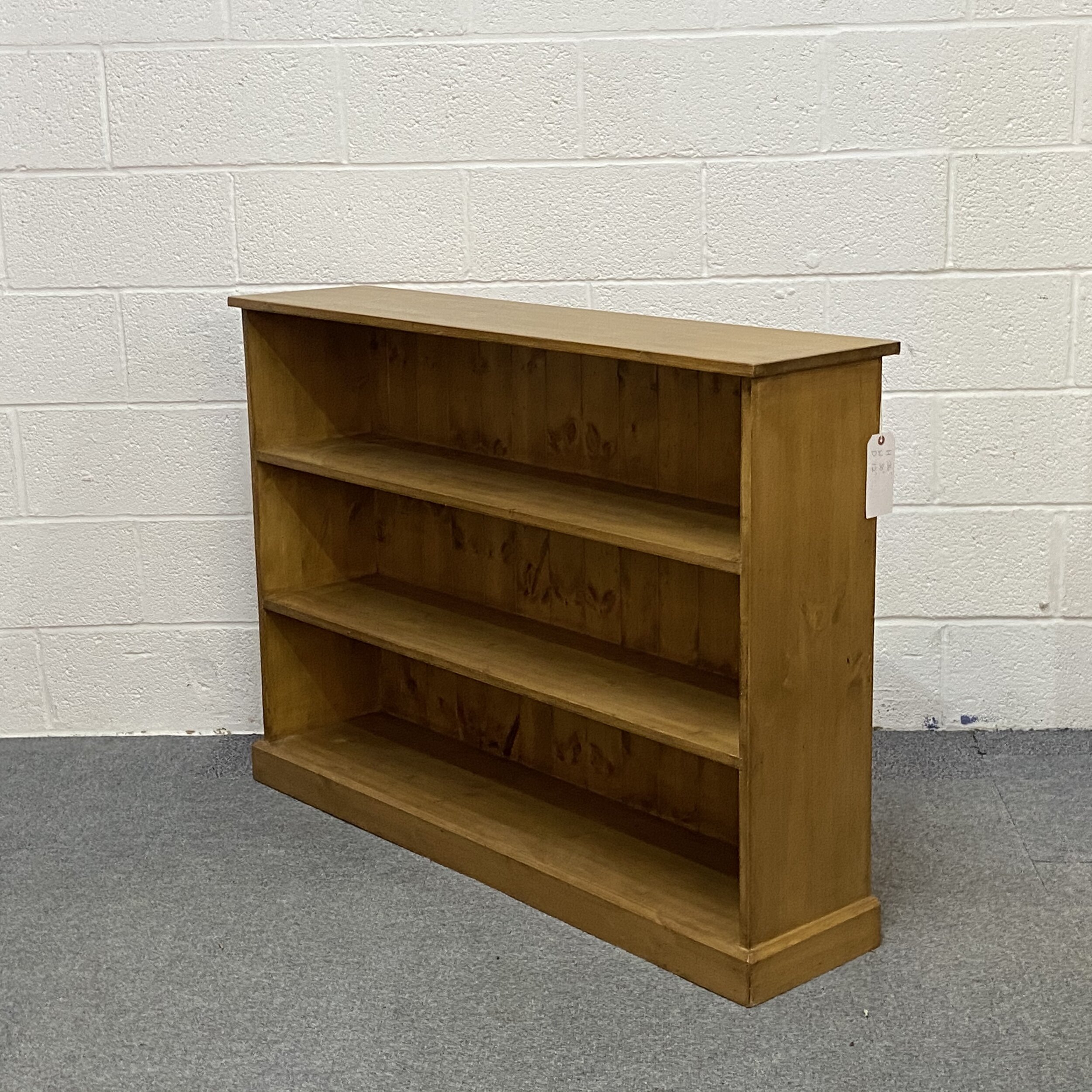 Low Wide Handmade New Pine Bookcase F1759a Pinefinders Old