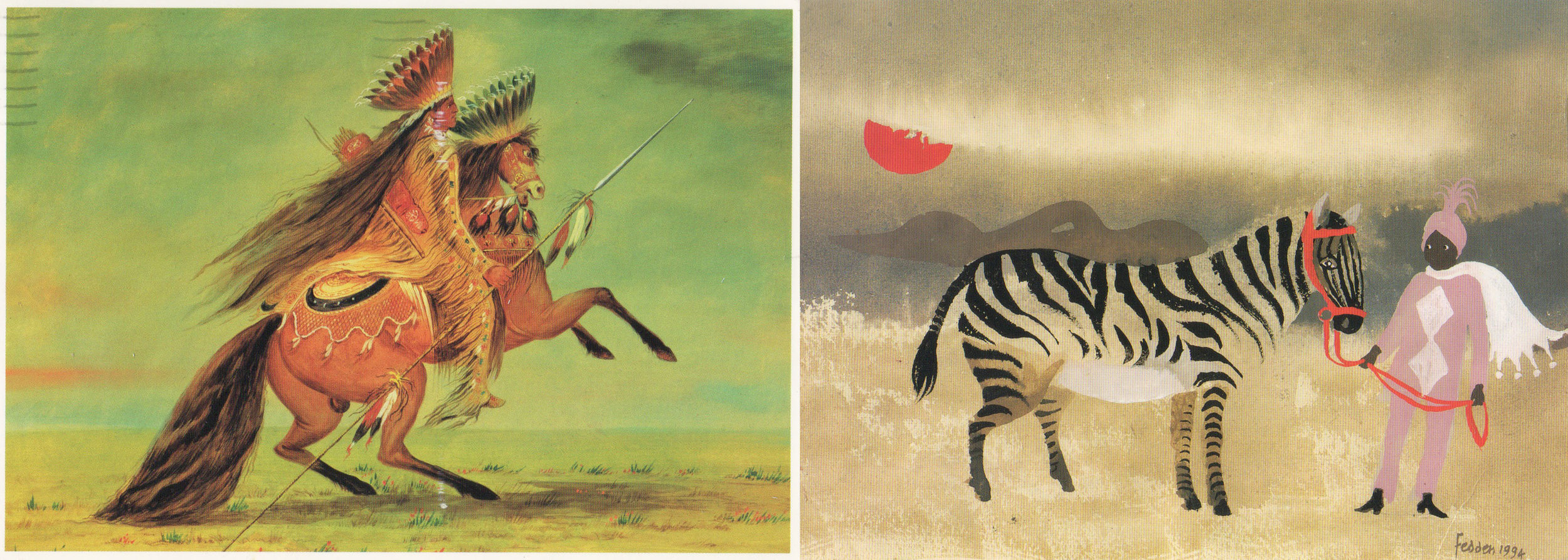 乌鸦酋长- George Catlin Zebra-Mary Fedden