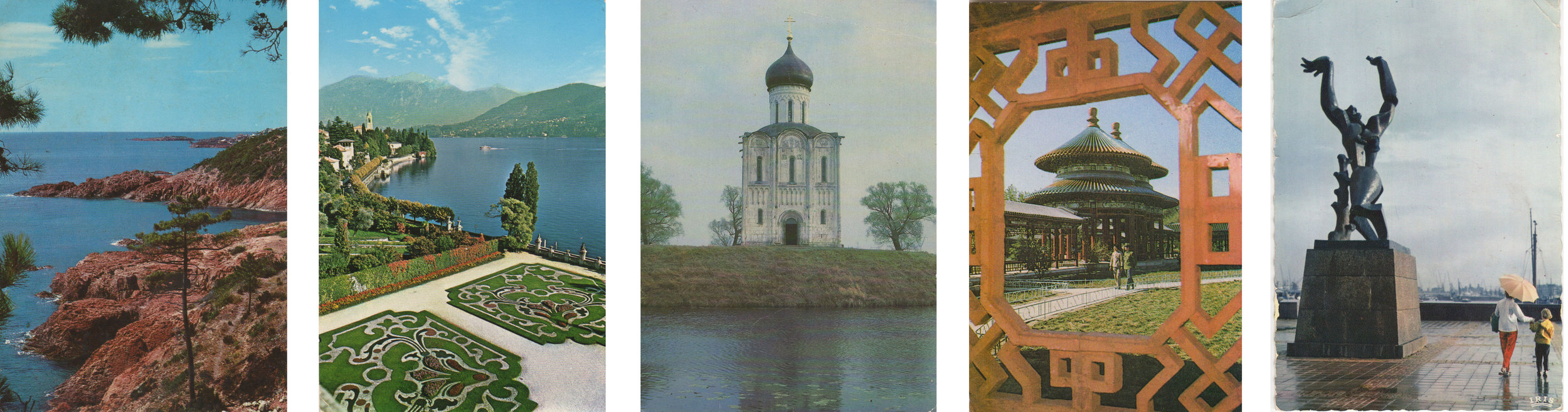 来自: L'Esterel, Lake Como, Vladimir, Beijing, Rotterdam