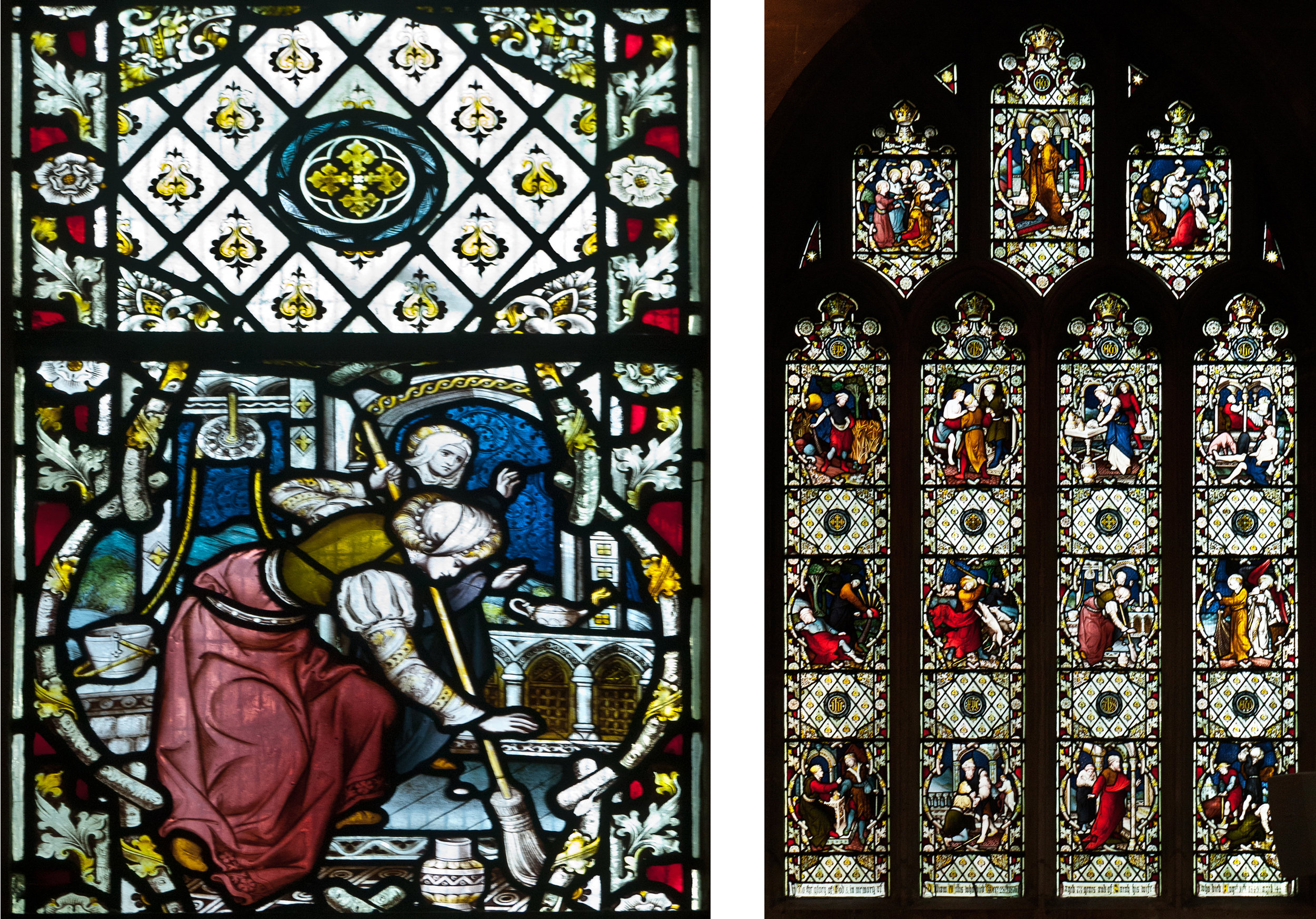 Baptistry Window-Powells1896。羊毛商人亚历山大·麦凯的纪念馆,展示与特罗布里奇有关的历史人物。