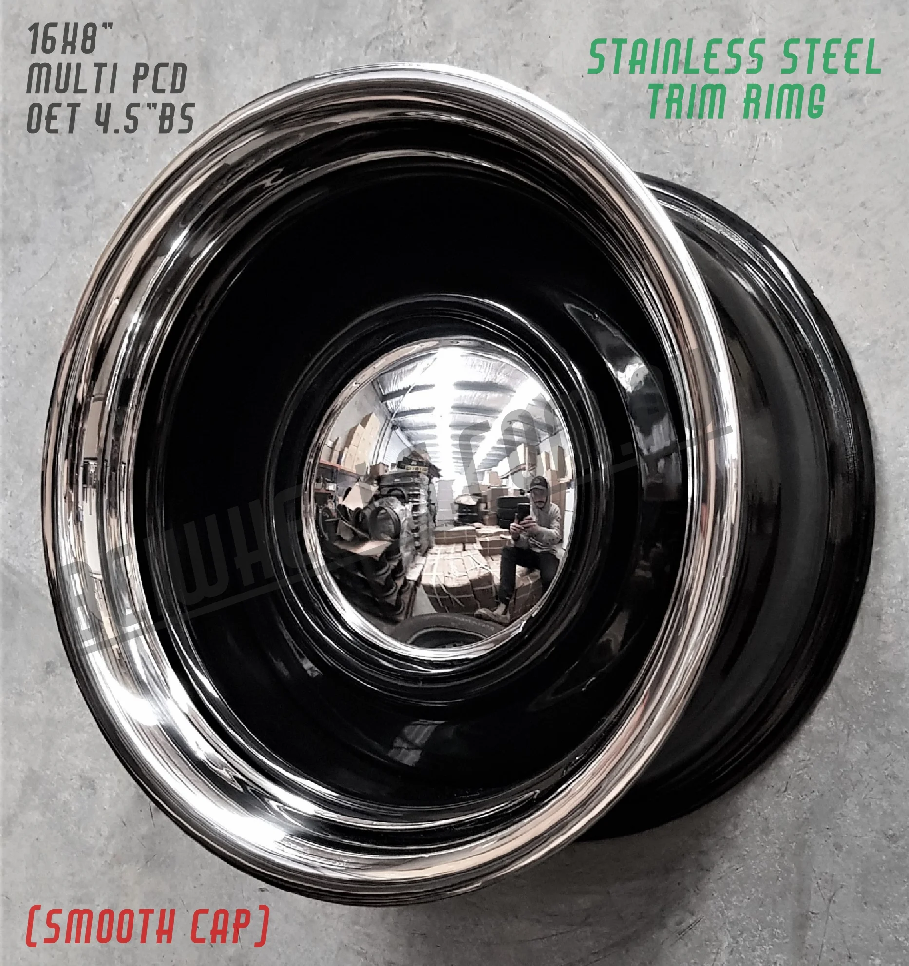 16 Black Steel Wheel Rim Multi Hq Wb Holden Chevy 5 4 75 Ford 5 4 5 Bci Wheels