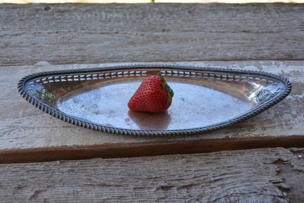 Small Oval Silver Trays — Birdie in a Barn, Vintage Event Rentals