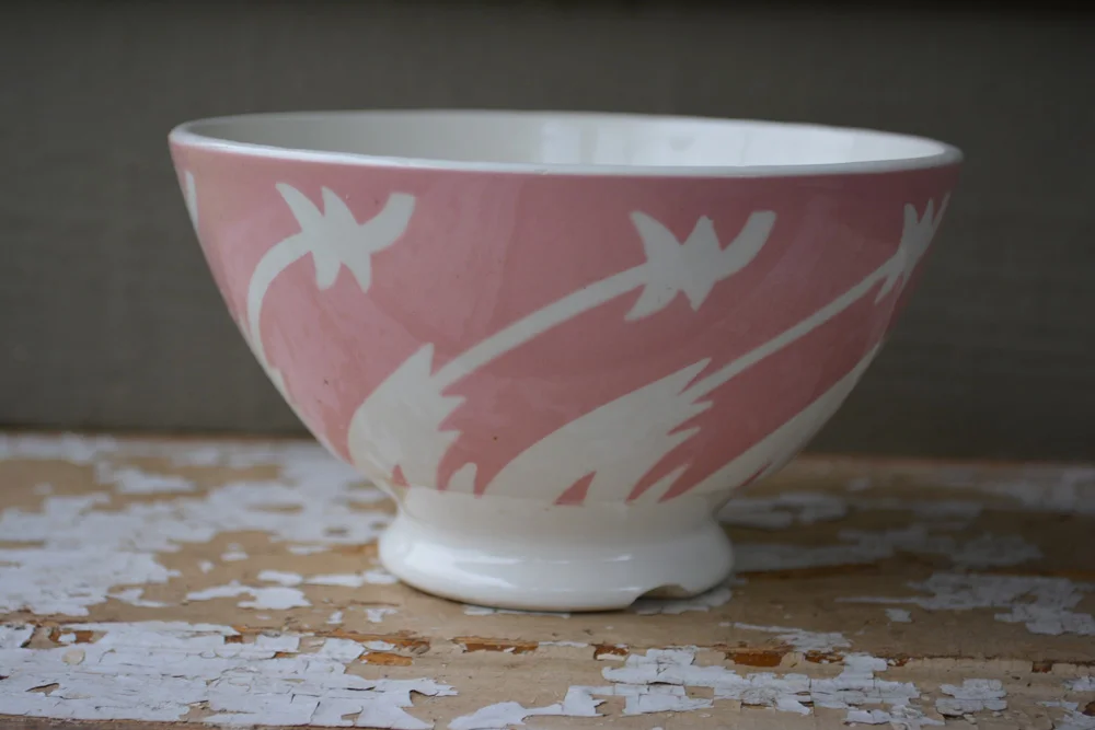 Vintage French Art Deco Cafe Au Lait Bowl Mid Century Kitchen Vintage French Art Deco Cafe Au Lait