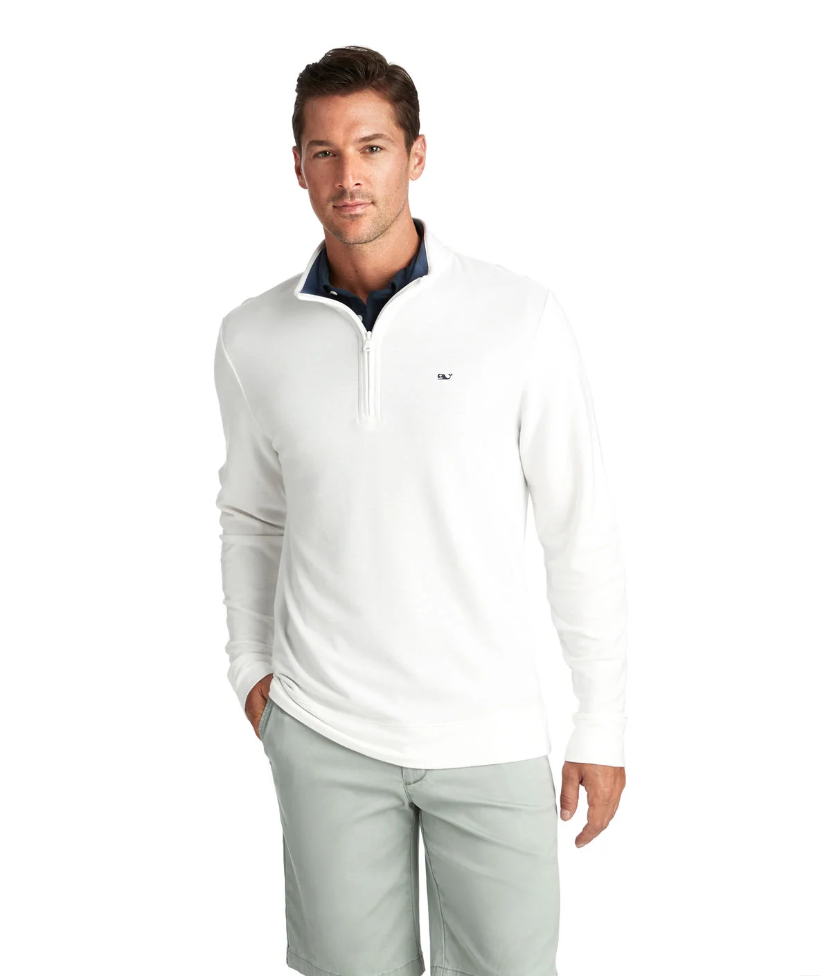 vineyard vines half zip mens