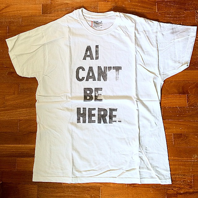 AI CAN'T BE HERE.