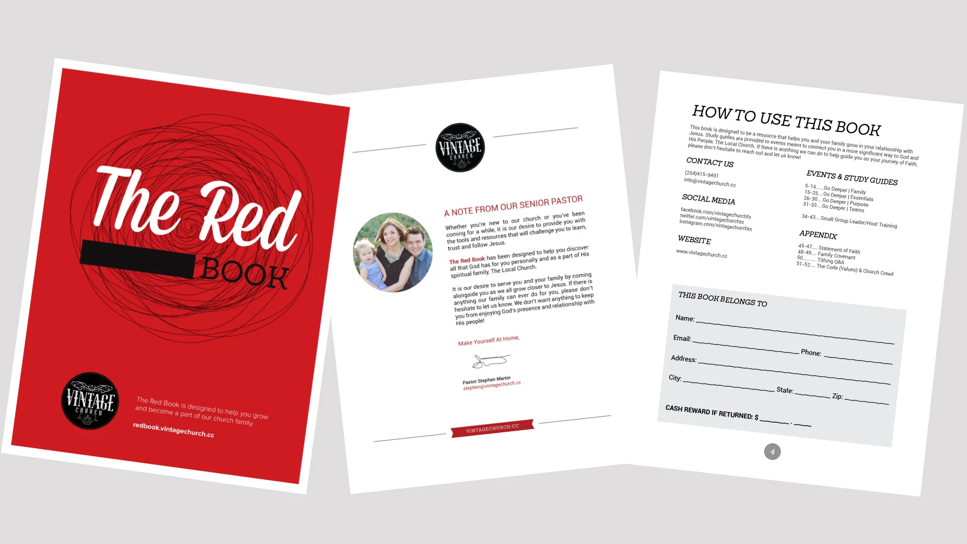 the red book booklet template one church resource church booklet template