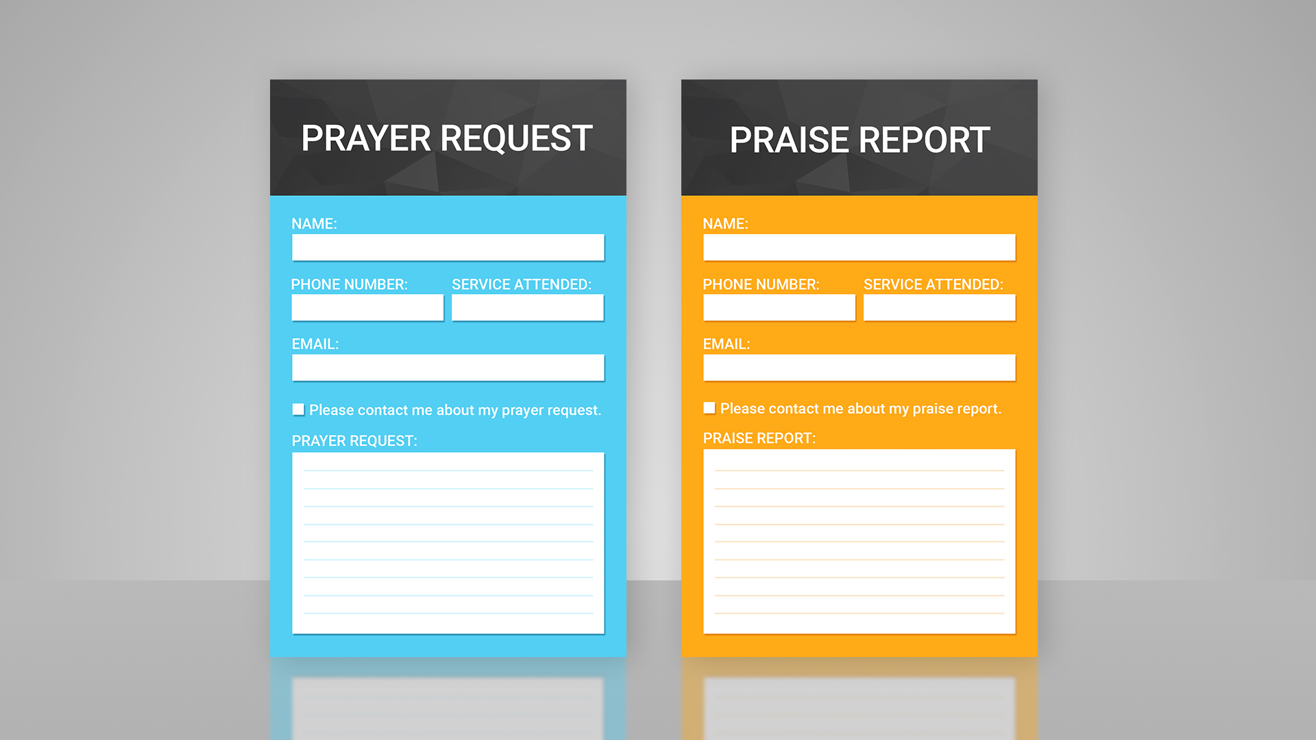 prayer praise cards adobe photoshop template one church resource prayer service template