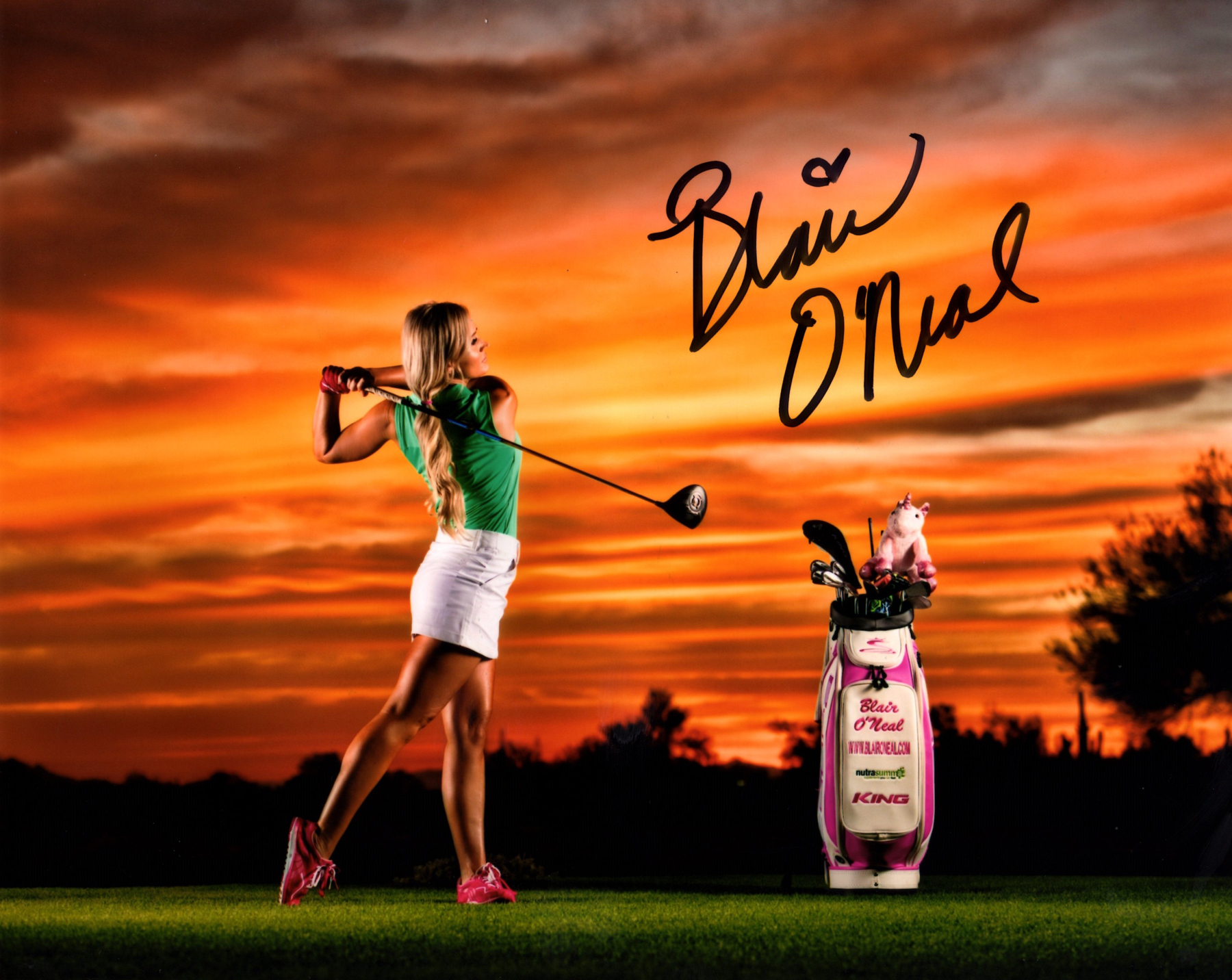 Blair O Neal Autographed Sunset Swing 8x10 Photo Crave The Auto