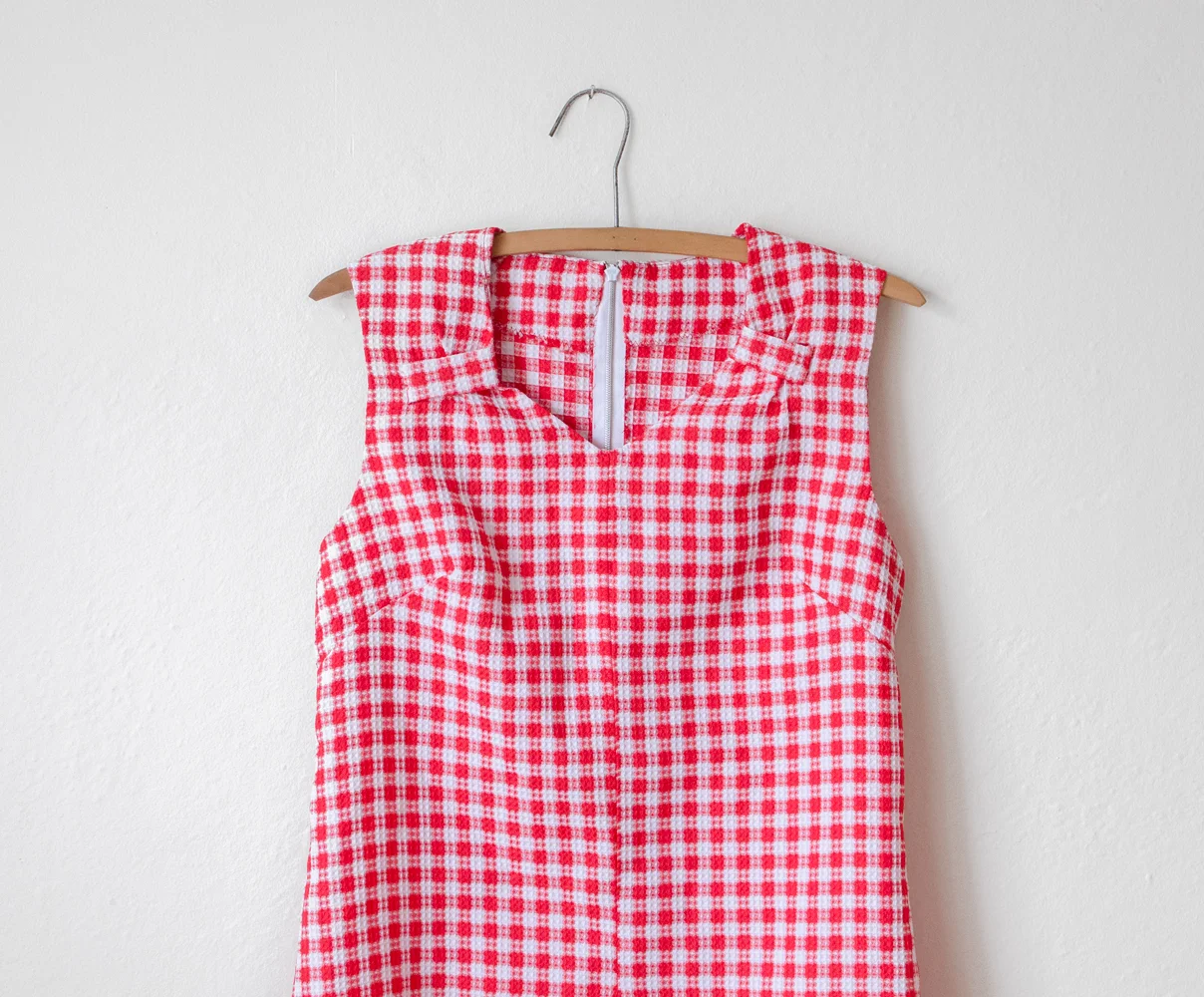 red gingham dress womens