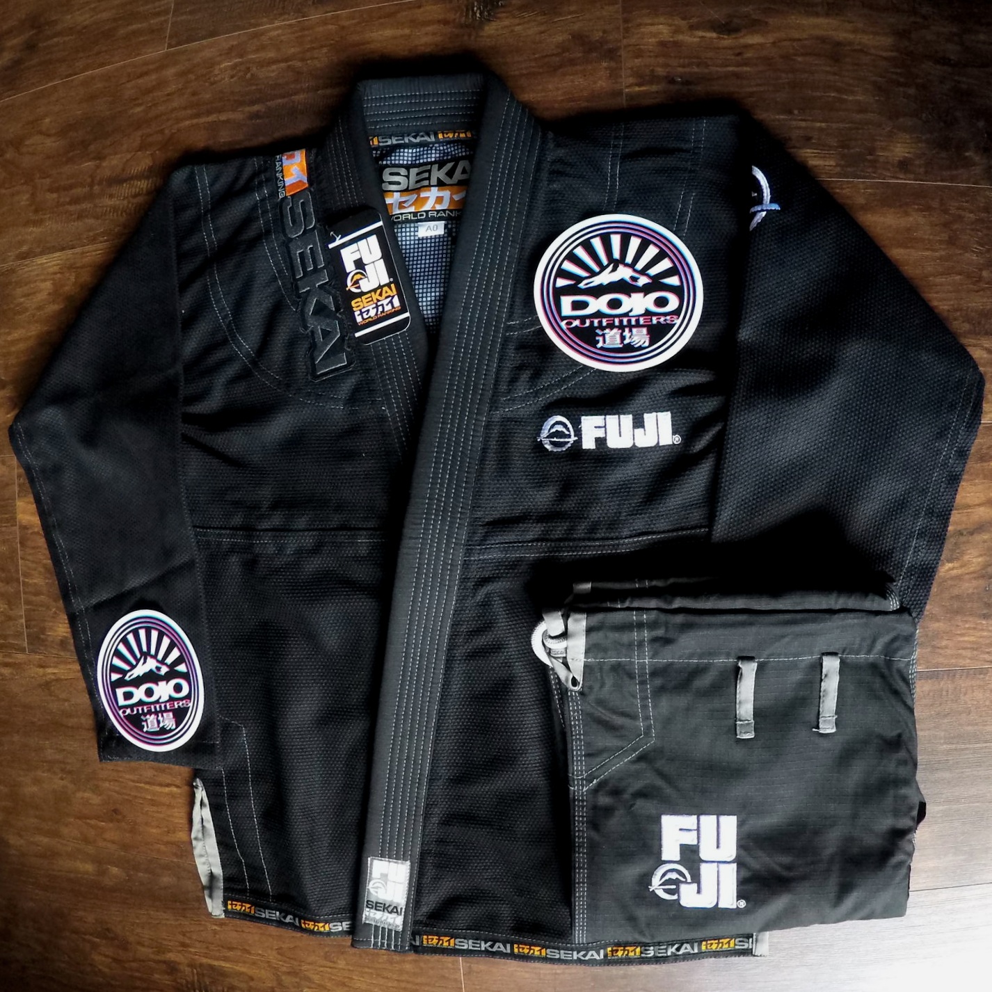 Fuji Sekai 2.0 Bjj and Jiu Jitsu Gi BLACK