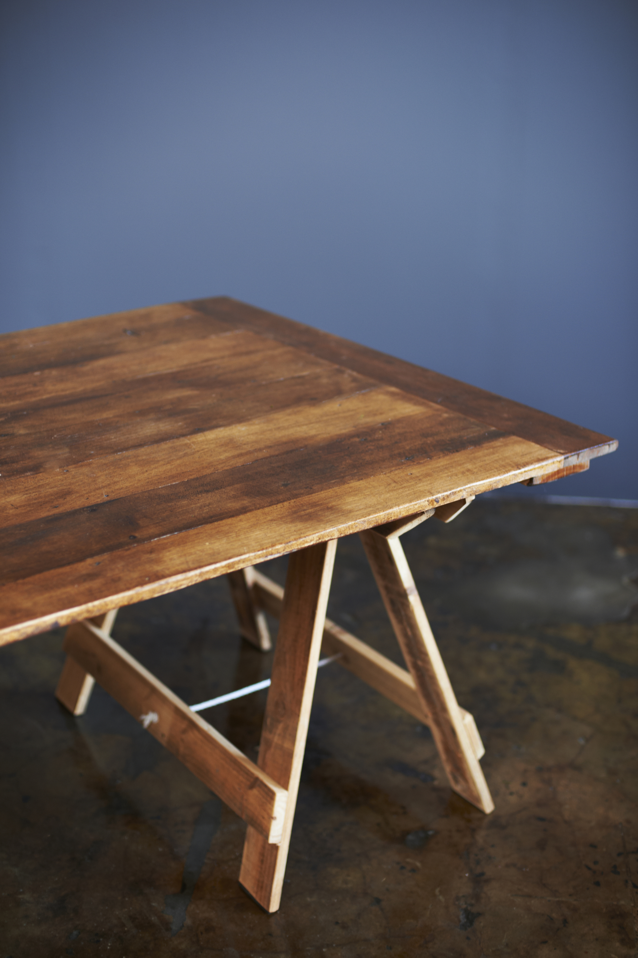 Timber Trestle Table Pepper Sprout Hire Co