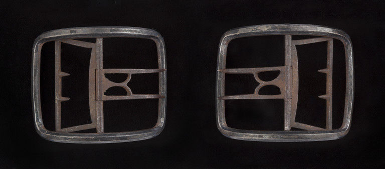 钢制鞋带扣,英语c.1600-1649。维多利亚的收藏& Albert Museum. 