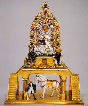 "The Golden Pony,"法国雕塑c。 1405年。Altlotting教堂。 