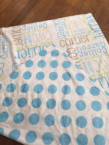 custom minky blankets