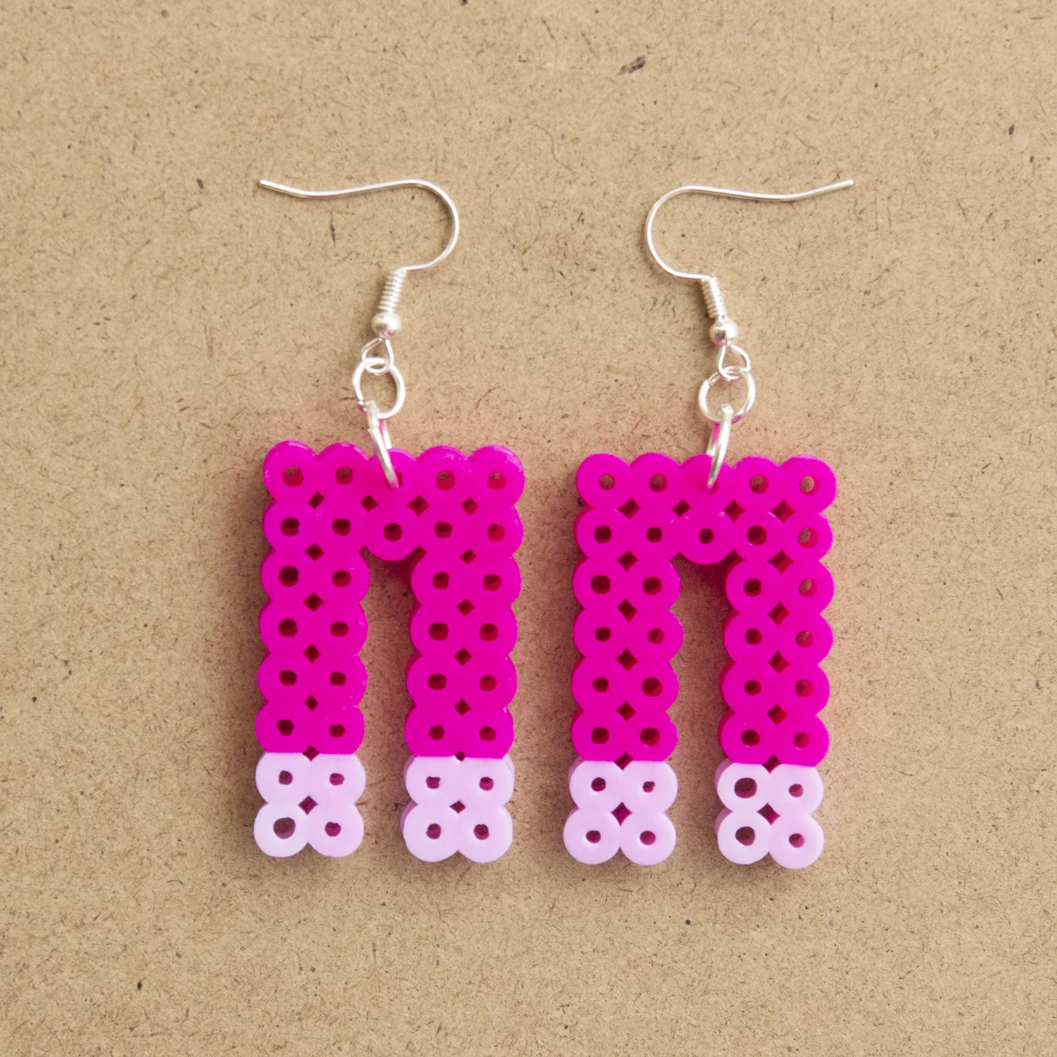dark pink earrings