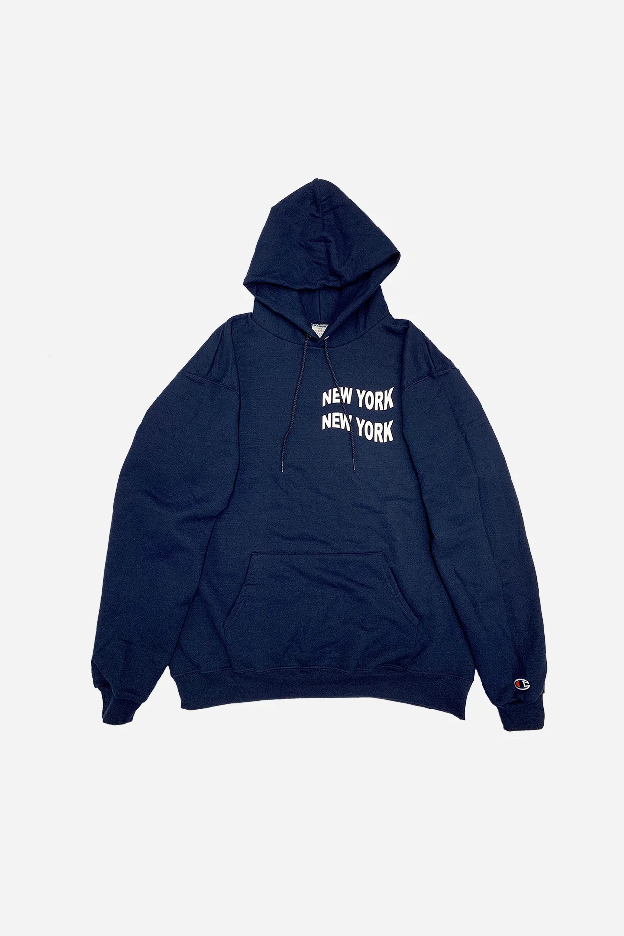 navy champion hoodie