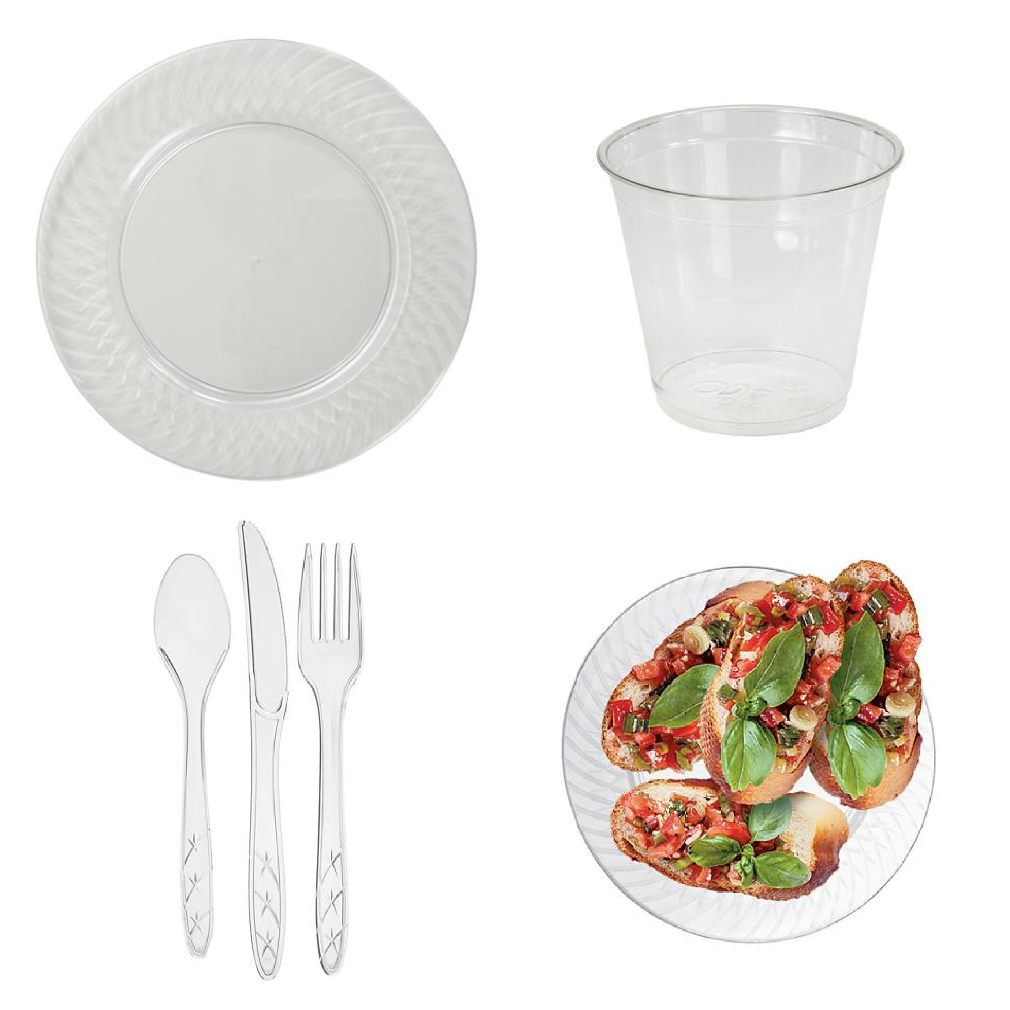clear paper plates