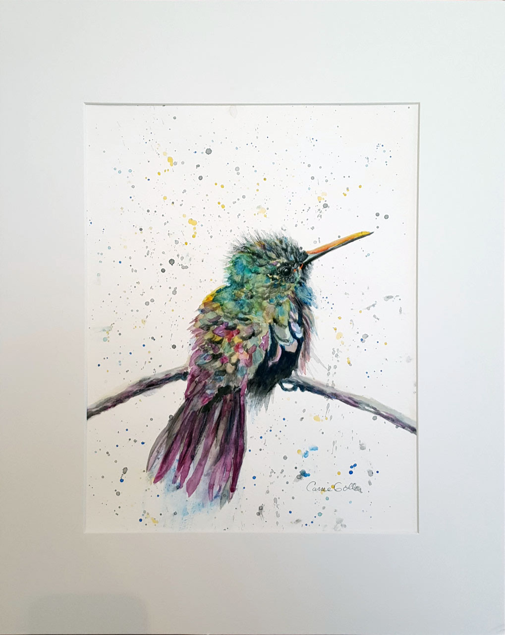 Prints Available Original Sold Rainbow Hummingbird