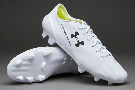 all white under armour soccer cleats