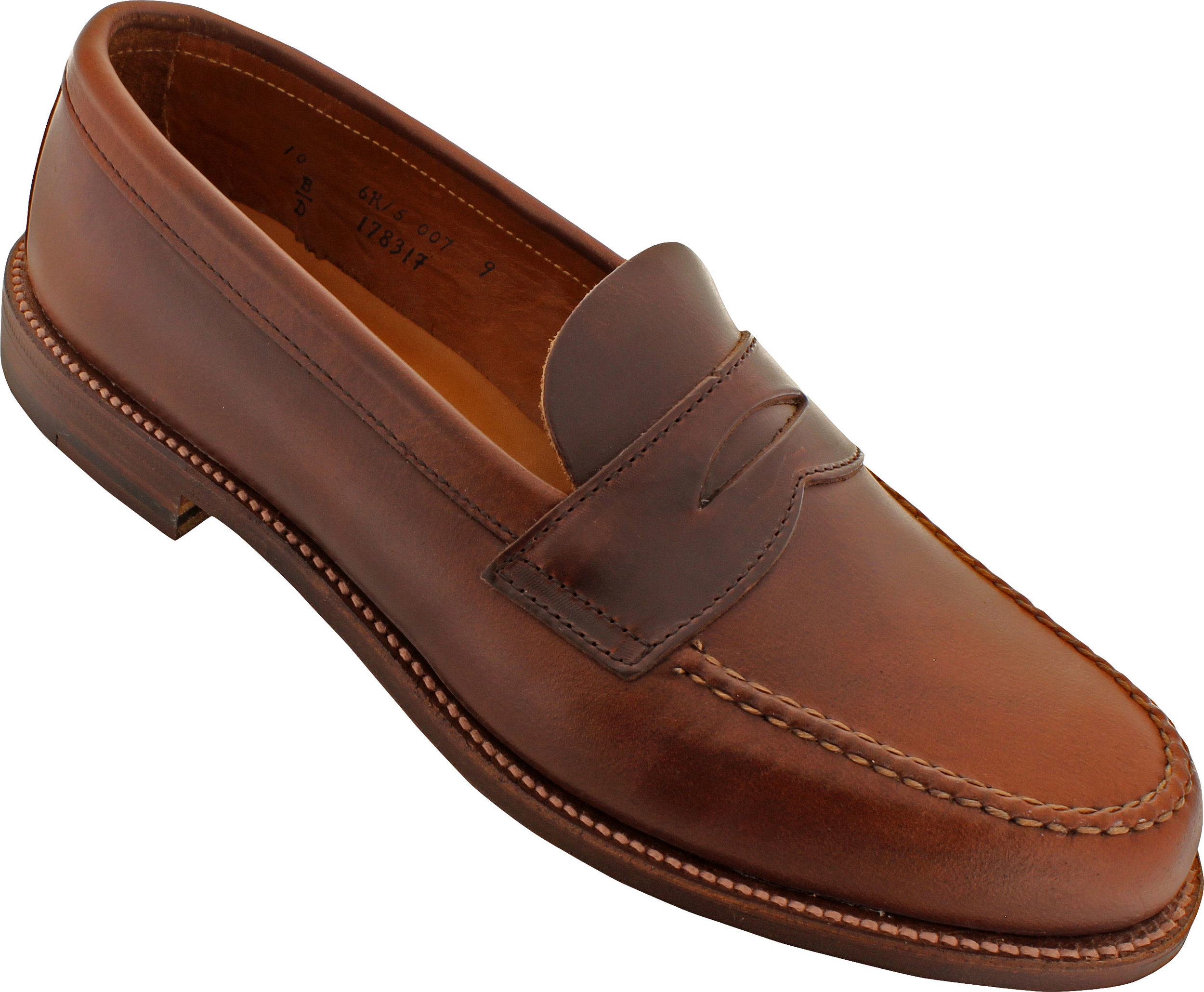 alden leisure handsewn penny loafers