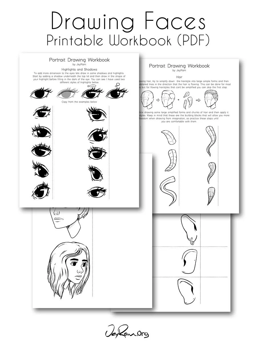 How To Draw Faces Jeyram Art