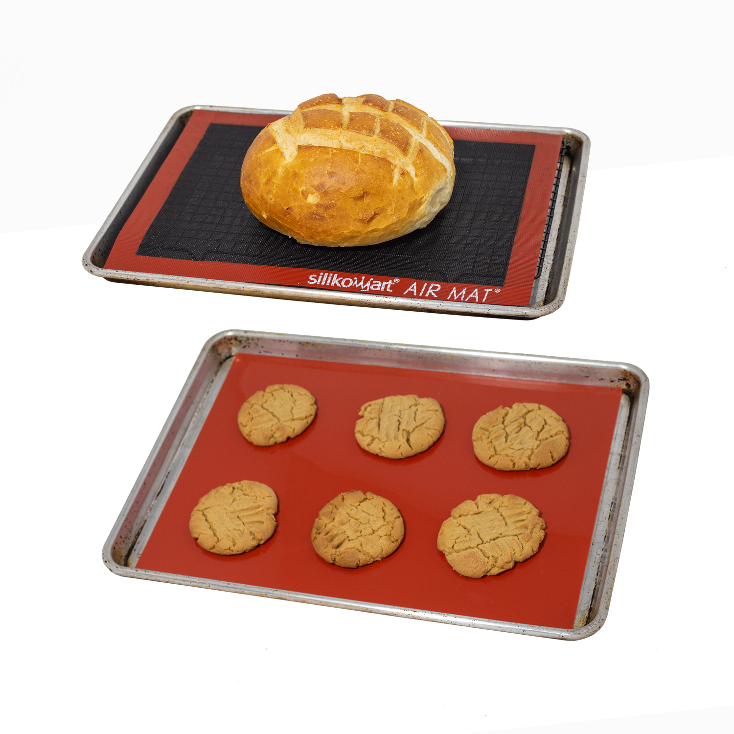 Bread Macaron Baking Mat Cake Sweeethome 3 Pcs Silicone Baking Mat Non Stick Liner Cookie Sheets Reusable Baking Mats for Macaron 3 pcs