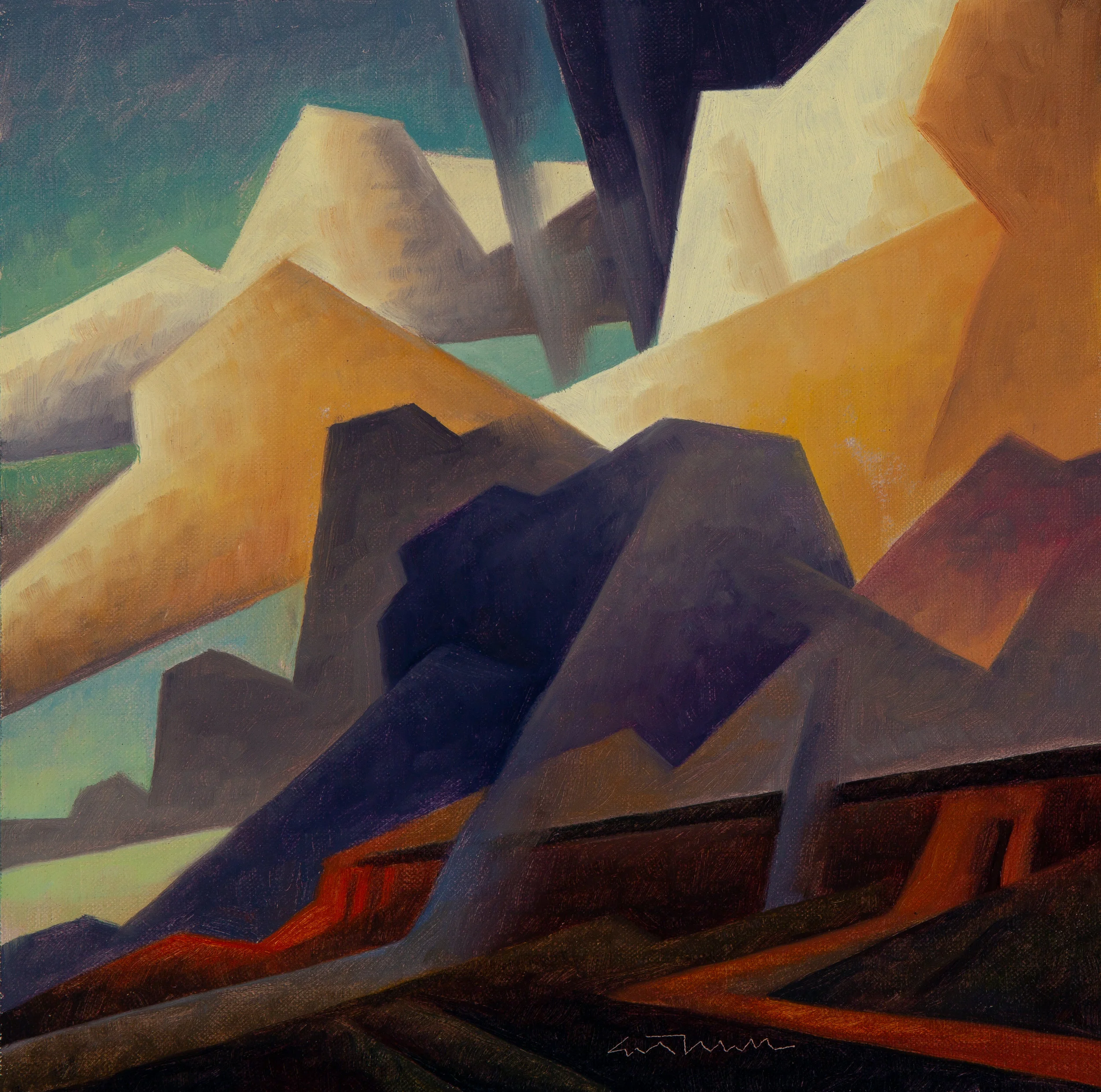 Levels Of Rain I Modern West Fine Art