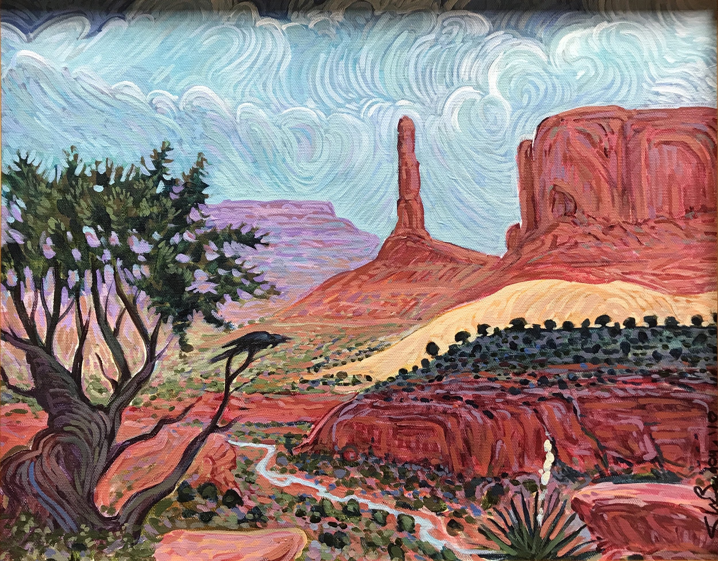 Monument Shadow Modern West Fine Art