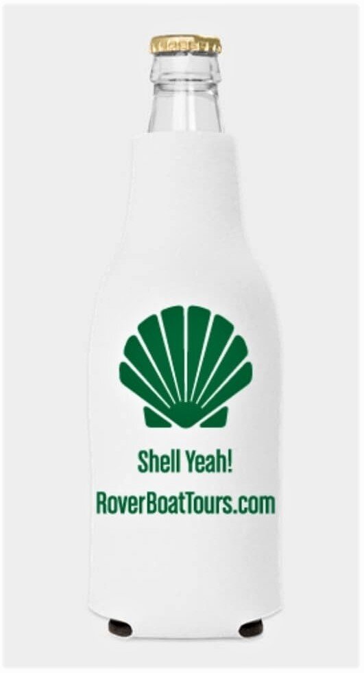 Shell Yeah Bottle Koozie — Rover Boat Tours